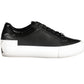 Black Leather Women Sneaker