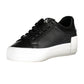 Black Leather Women Sneaker