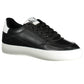 Black Leather Women Sneaker