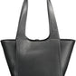 Black Polyethylene Women Handbag