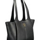 Black Polyethylene Women Handbag