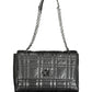 Black Polyester Women Handbag