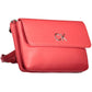 Red Polyester Women Handbag