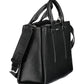 Black Polyester Women Handbag