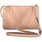 Pink Polyester Women Handbag