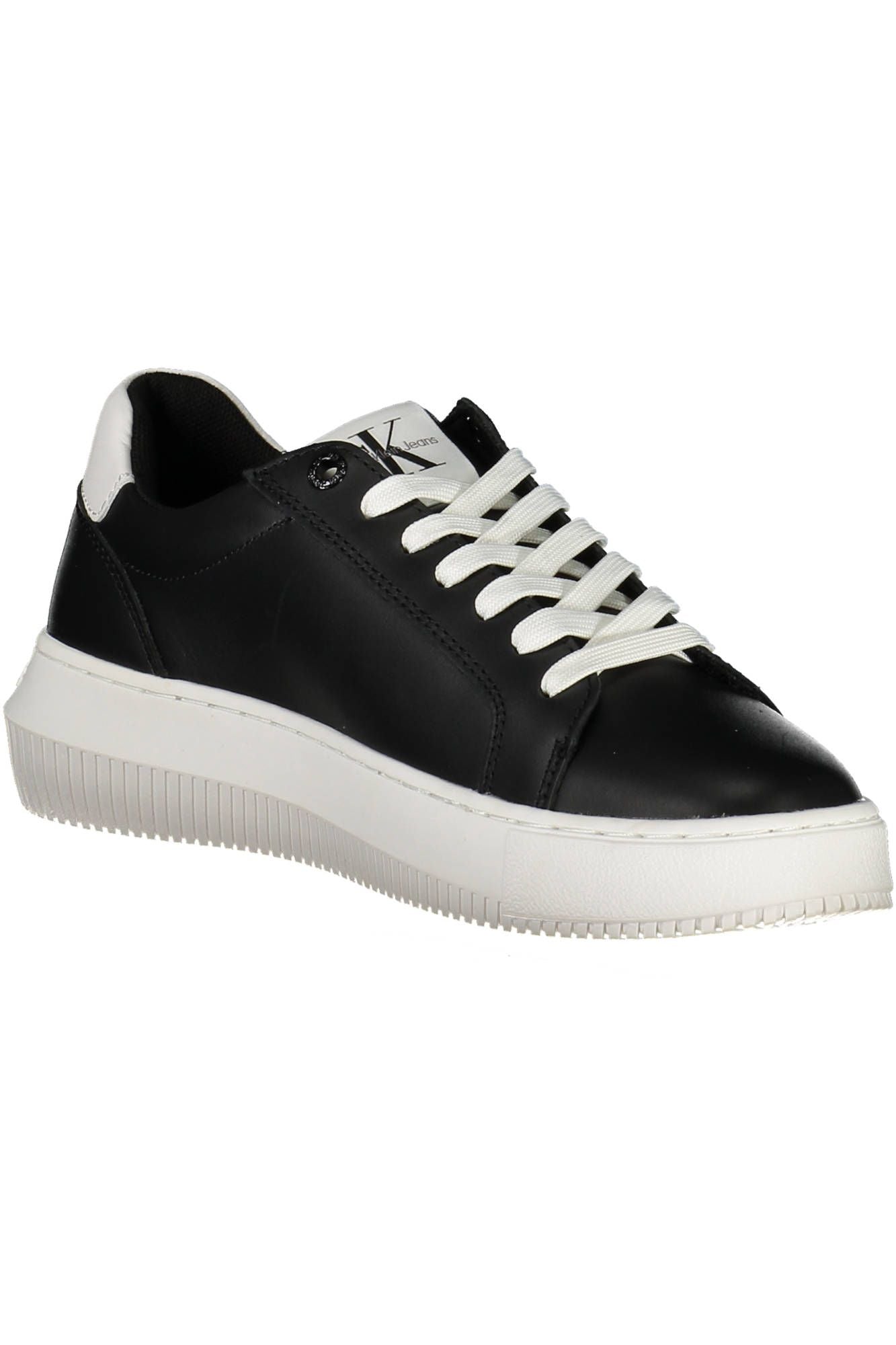 Black Leather Women Sneaker