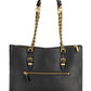 Black Polyethylene Women Handbag