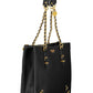 Black Polyethylene Women Handbag