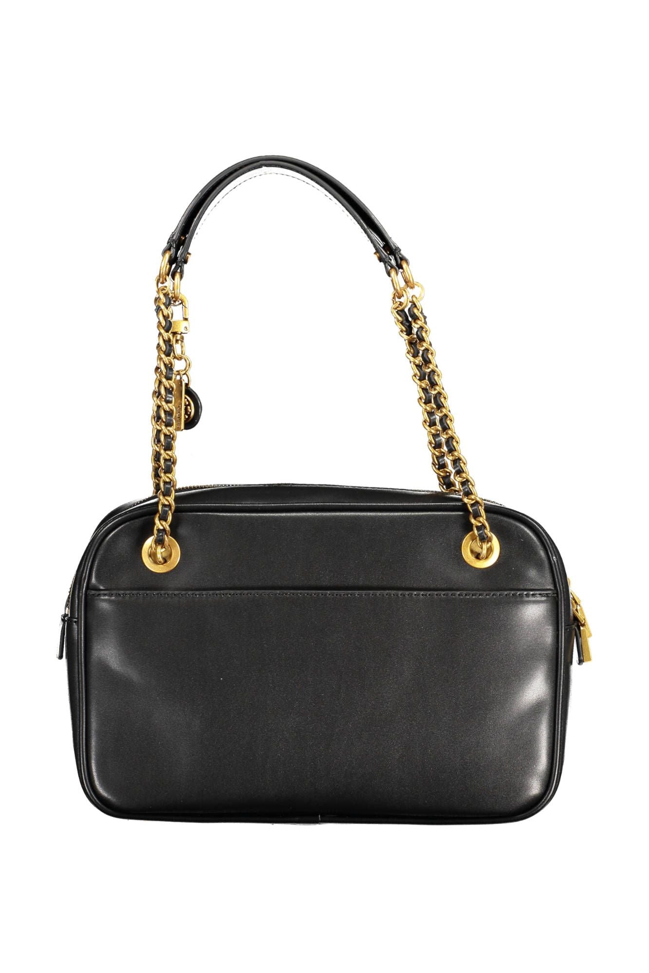 Black Polyethylene Women Handbag