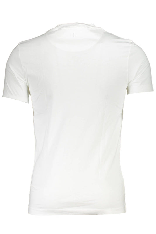 White Cotton Men T-Shirt