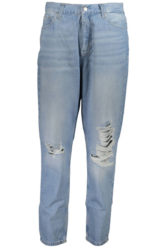 Light Blue Cotton Women Jeans