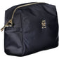 Blue Polyester Women Handbag