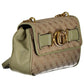 Green Polyester Women Handbag