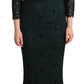 Elegant Lace Floor-Length V-Neck Dress