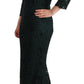 Elegant Lace Floor-Length V-Neck Dress