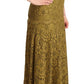 Elegant Lace Floor-Length Sleeveless Gown