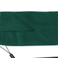 Green Silk Pleated Elastic Ear Strap Face Mask