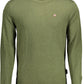 Green Cotton Men Sweater