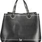 Black Polyethylene Women Handbag