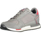 Gray Leather Men Sneaker