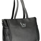 Black Polyethylene Women Handbag