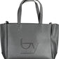 Black Polyethylene Women Handbag