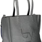 Black Polyethylene Women Handbag