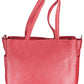 Red Polyethylene Women Handbag