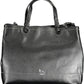 Black Polyethylene Women Handbag