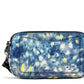 The Snapshot bag Watercolor Blue Printed Leather Shoulder Bag Purse