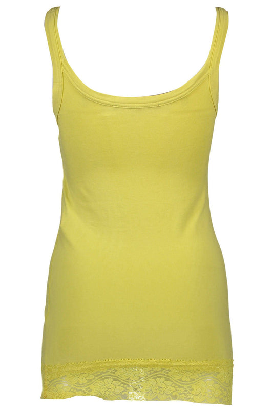 Yellow Cotton Women Top