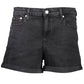 Black Cotton Women Shorts