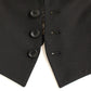 Elegant Silk-Blend Black Blazer with Scarf Back Detail