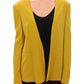 Elegant Mustard Silk Blend Jacket