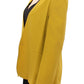 Elegant Mustard Silk Blend Jacket