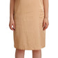 Elegant One-Sleeve Beige Shift Dress