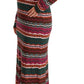 Multicolor Striped Long Sleeve Sheath Dress