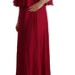 Elegant Silk Sleeveless Ruffled Maxi Dress