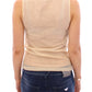 Elegant Beige Tank Top Blouse