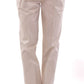 Elegant Beige Regular Fit Cotton Pants