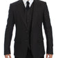 Elegant Gray Linen Slim Fit Blazer and Vest