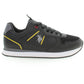 Black Polyester Men Sneaker