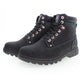 Black Polyester Men Boot