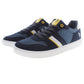 Blue Polyester Men Sneaker