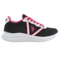 Black Polyester Women Sneaker