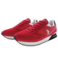 Red Polyester Men Sneaker