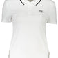 White Cotton Women Polo Shirt