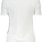 White Cotton Women Polo Shirt