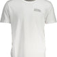 White Cotton Men T-Shirt