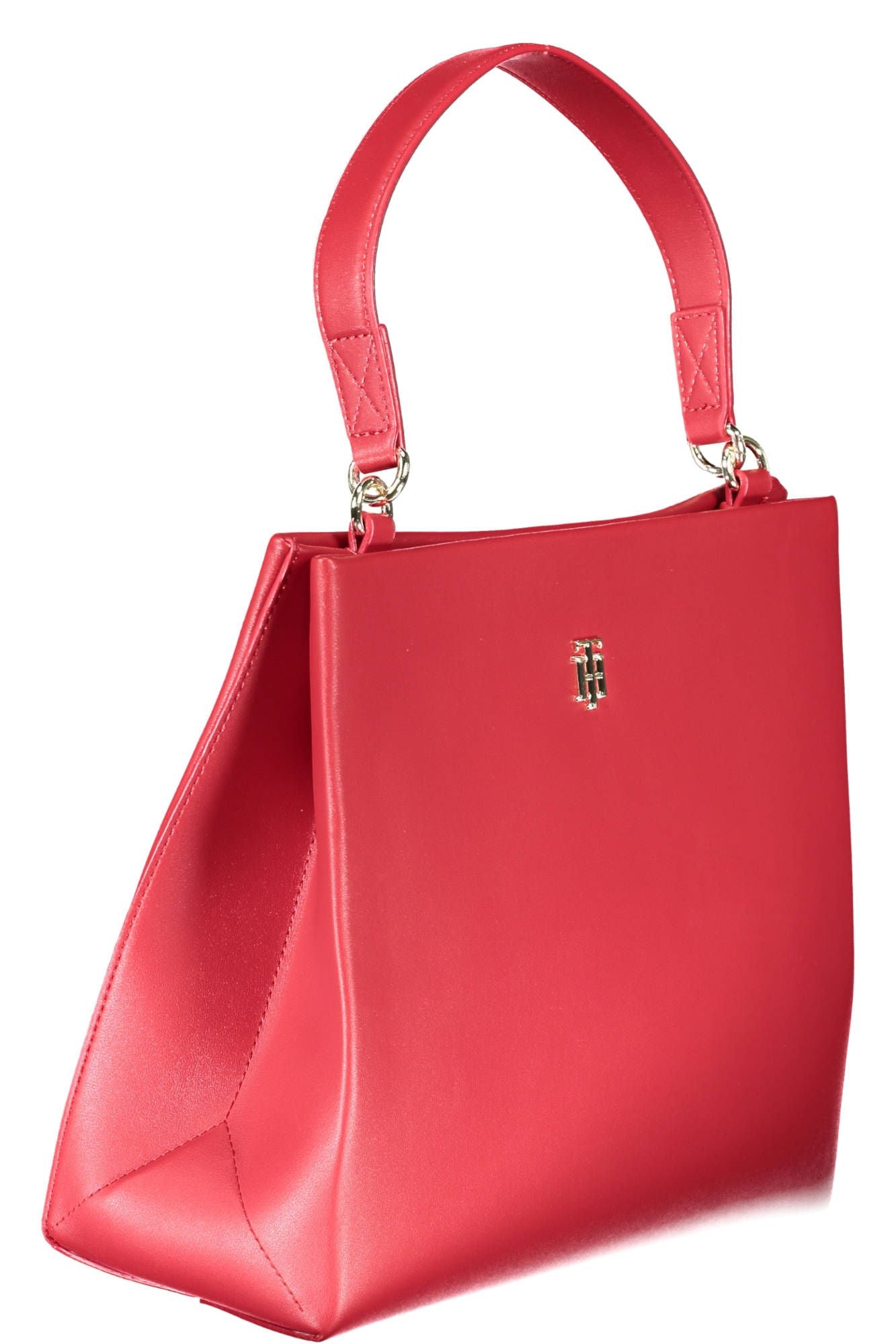 Red Polyethylene Women Handbag